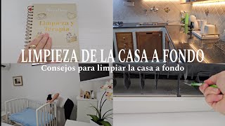 Consejos para limpiar la casa a fondo Limpieza de cuarto cocina baño Limpia conmigo [upl. by Murtagh]