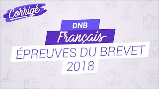 Corrigé du brevet de français 2018 [upl. by Magan]