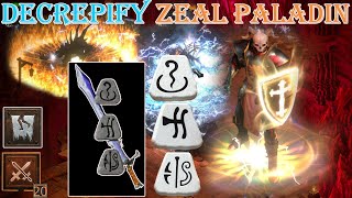 Diablo 2 Resurrected  Decrepify Lawbringe Zeal Paladin Uber Tristram [upl. by Ellesij]