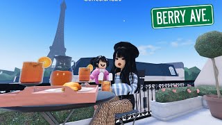 VOY DE VIAJE A PARIS CON MI HIJA A ENCONTRAR A MI ESPOSO EN BERRY AVENUE ROBLOX karo20Blox [upl. by Victoria568]