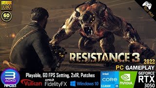 Resistance 3 PC Gameplay  RPCS3  Full Playable  PS3 Emulator  1080p60FPS  2022 Latest [upl. by Mary]