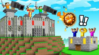 Building A MEGA CASTLE To FIGHT My Friend Minecraft [upl. by Byrle]