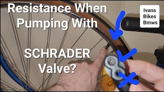 Air Pressure Not Going In Bike Tires When Pumping With SCHRADER Valve Common Problems 4K [upl. by Alarise]