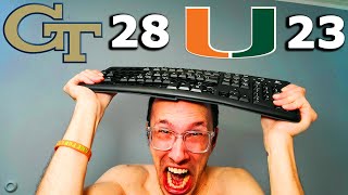 Miami Hurricanes HUMILIATED by Georgia Tech in DISGUSTING LOSS  Recap amp Reaction [upl. by Renner]