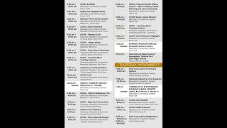 COGIC Weekly Service Schedule for the 116th Holy Convocation  See What’s Happening Next Saints [upl. by Katine]