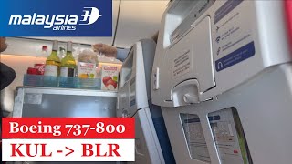 Malaysia Airlines B737800  Kuala Lumpur to Bengaluru 2024  Economy  Trip Report 089 [upl. by Eyatnod65]