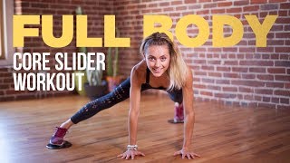 13Minute Full Body Workout Using Core Sliders Sliding Disks [upl. by Aerdnahs641]