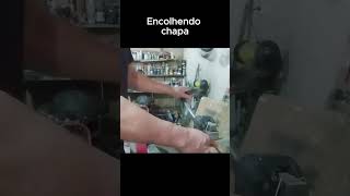 Encolhendo chapa maverick metalshaping garagem [upl. by Kayle]