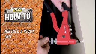 How to  Install A Rivet Nut  Nut Sert  ToolPRO Rivet Nut Tool [upl. by Nnairda936]