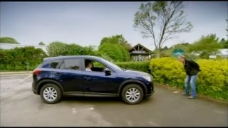 Top Gear  Jeremy Clarkson and James May test the Mazda CX5s automatic braking system [upl. by Aratak]