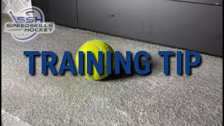 TRAINING TIP  Tennis ball for stickhandling [upl. by Aikemit921]