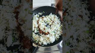 Egg fried rice 🍛 Ready in minutes and tastes amazing EggFriedRice QuickRecipes shorts [upl. by Pollock]