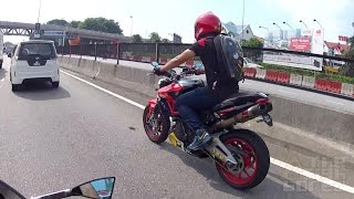 Urban ride Aprilia Shiver 750 [upl. by Ailelc]