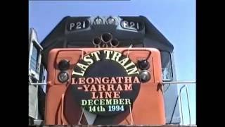 Last Rail Recovery Trains at Leongatha South Gippsland Railway 1994 [upl. by Rennat]