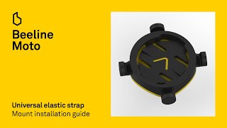 Universal Elastic Strap mount installation guide – Beeline Moto [upl. by Euqinobe760]