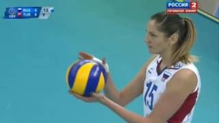 2013 EuroVolley Russia VS Turkey Women Volleyball European [upl. by Cordier16]