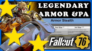 Fallout 76 Best Legendary Effects for Armor amp Power Armor 2024 [upl. by Annayoj]