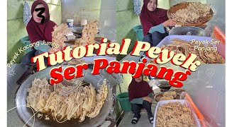 Tutorial Peyek Kacang Ser Panjang Peyek Kacang Jumbo [upl. by Osner]