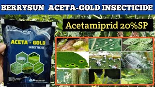 Berrysun AcetaGold Insecticide  Acetagold insecticide  Acetamiprid 20 [upl. by Ahselef744]