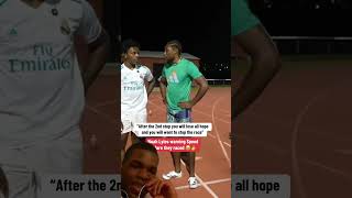 IShowspeed vs Noah Lyles shorts prerun [upl. by Lynnworth]