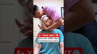 He Cracked SOO LOUD😱 neckpain Chiropractic Trending Short [upl. by Fayola]