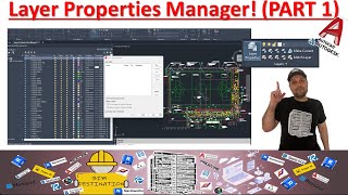 BIMVDC  AutoCAD Tutorial  Layer Properties Manager  How to Use Layer Properties Manager  Part 1 [upl. by Cornel271]