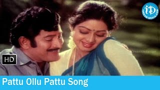 Jayam Manade Movie Songs  Pattu Ollu Pattu Song  Krishna  Sridevi  Rao Gopal Rao [upl. by Eimar]