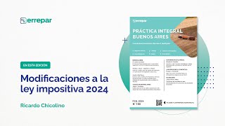 Modificaciones a la ley impositiva 2024 [upl. by Otreblig]