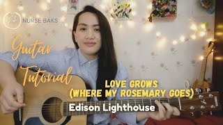 Love grows  Where my Rosemary goes Edison Lighthouse Guitar tutorial No capo [upl. by Ener]