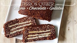 Turrón de Avena y Chocolate  Turrón de Quaker  Postre Fácil y Sin Horno [upl. by Eupheemia982]