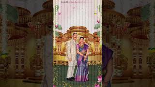 Illustrating Love South Indian Wedding Invitations with Family illustration and Mandap background [upl. by Akinyt909]