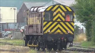 Freight Trains  Eastleigh Railway Station  19th August 2016 [upl. by Anilag]