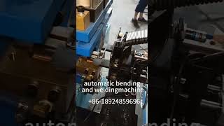 automatic bending and welding machineButton making machinebuttonmakingmachinebendingmachine p [upl. by Aipmylo]