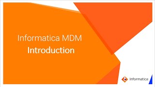 Informatica MDM Architecture Introduction [upl. by Jemy]