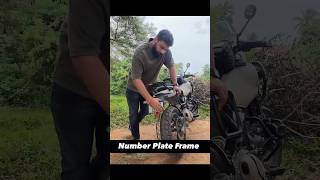 Number Plate Holder and issues with it motorcycleaccessories motorcycle himalayan450 [upl. by Nysila]