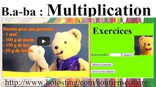 Baba cours Maths CP CE1 CLIS  La multiplication en s’amusant [upl. by Ayote]