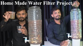 Home Made Water Filter Project New Science Project School Science Project science [upl. by Yerd]