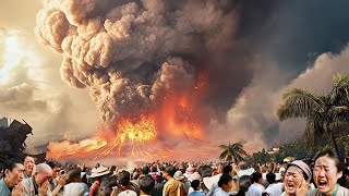 One in a Billion Moments in Nature  Terrifying Volcano Eruption in Indonesia 40 [upl. by Ogdan455]