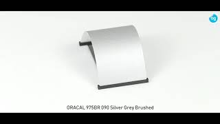 ORACAL 975BR090 Silver Grey Brushed [upl. by Bouldon]