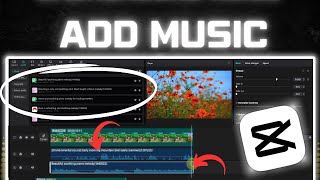 How to Add Music in CapCut PC [upl. by Hnilym]