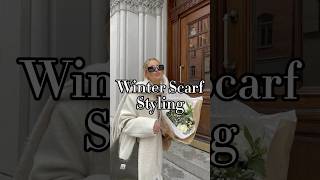 How to styling a winter scarf outfitinspo outfitideas scarf wintercoat fw24 winterfashion [upl. by Elvira]