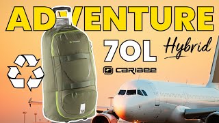 Caribee Adventure 70L Hybrid Wheel Travel Backpack  the best wheel travel bag  Product Tour [upl. by Ynohtnanhoj]