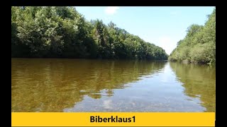 Kajak Tour auf der Wertach Staustufe Schwabmünchen Intex Challenger k1 [upl. by Hsekin]