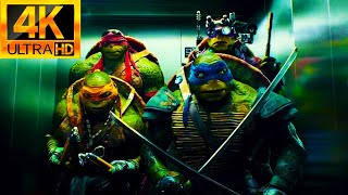 Teenage Mutant Ninja Turtles 2014  Elevator Beatbox Scene 4K HDR [upl. by Lledrev]