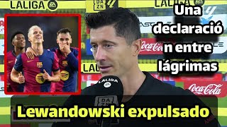 La entrevista de Lewandowski y su respuesta a la no renovación tras el Barcelona vs Espanyol [upl. by Lanita]