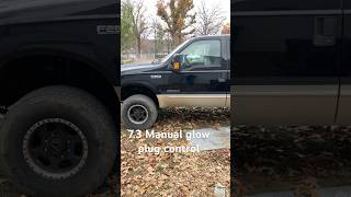 73 Powerstroke manual glow plug control test diesel ford shorts [upl. by Norabal]