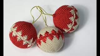 BOLAS DE NAVIDAD EN CROCHET [upl. by Anerbas]