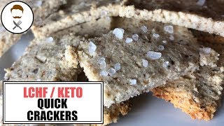 Quick Crackers Almond Flour  The Keto Kitchen [upl. by Lednahs]