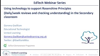 Using technology to embed Rosenshine Principles daily weekly reviews and checking understanding 1 [upl. by Karalee806]