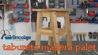 Cómo hacer TABURETE DE MADERA PALET ❤️❤️ [upl. by Gauldin79]